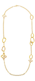 Collar Mujer Plata 925 Liberty Eslabones Mariposas XL Largo Dorado - Tanya Moss