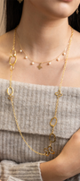 Collar Mujer Plata 925 Liberty Eslabones Mariposas XL Largo Dorado - Tanya Moss