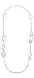 Collar Mujer Plata 925 Liberty Eslabones Mariposas XL Largo - Tanya Moss