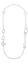 Collar Mujer Plata 925 Liberty Eslabones Mariposas XL Largo - Tanya Moss