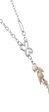 Collar Mujer Plata 925 Liberty Lariat Eslabones Mariposa Piedras - Tanya Moss