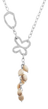 Collar Mujer Plata 925 Liberty Lariat Eslabones Mariposa Piedras - Tanya Moss