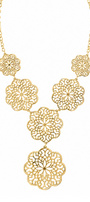 Collar Plata 925 Zen Geometría 6 Módulos Baño de Oro