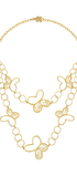 Collar Plata 925 Monarca Aros Doble Dorado - Tanya Moss