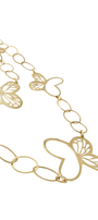 Collar Plata 925 Monarca Aros Doble Dorado - Tanya Moss