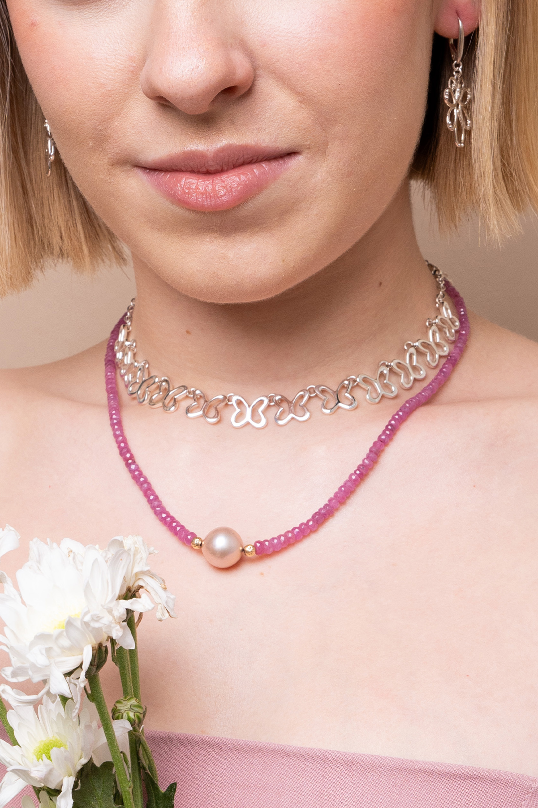 Collar Mujer Plata 925 Alegria 12 Mariposas - Tanya Moss