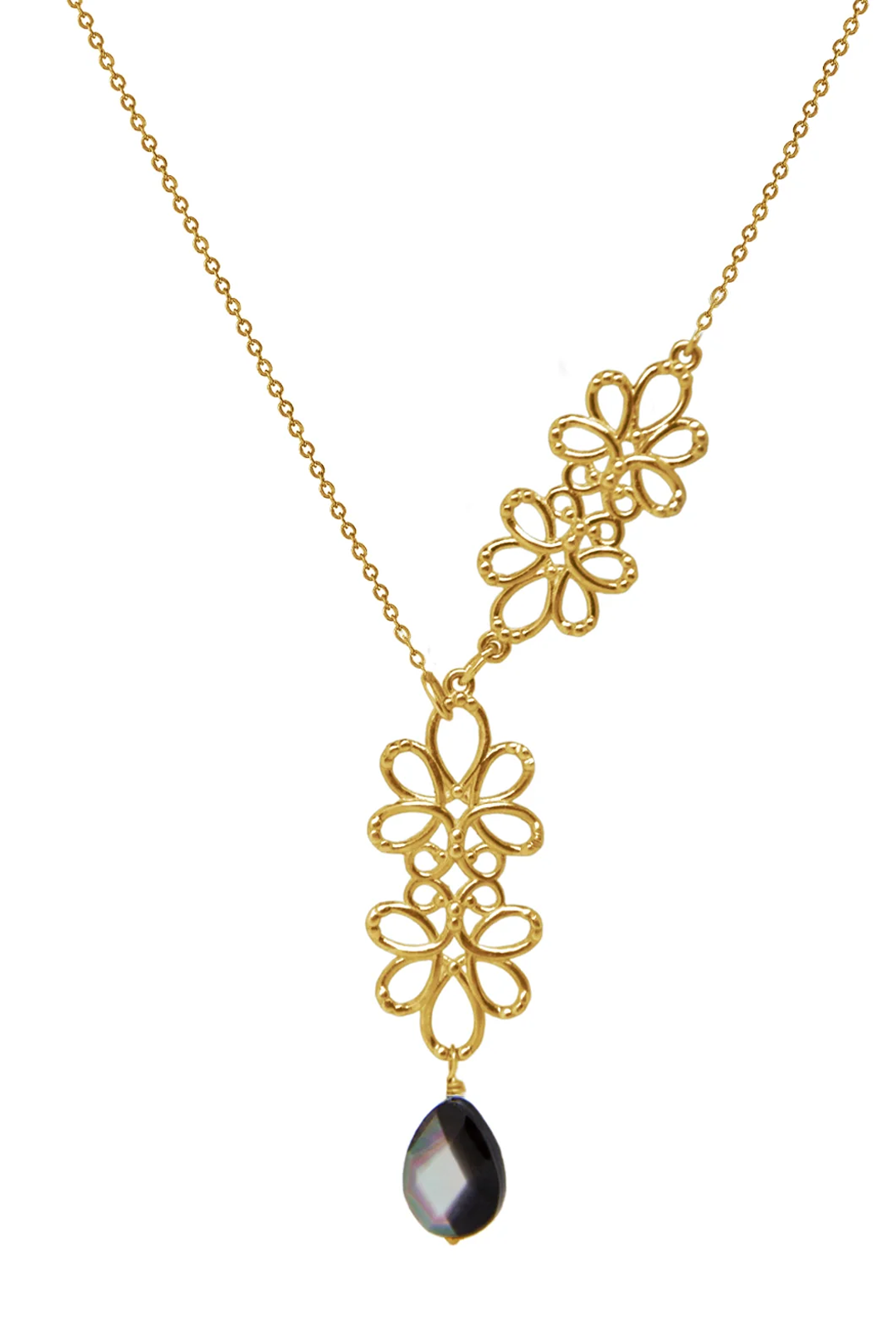 Collar Mujer Plata 925 Serenata Piedra Dorado