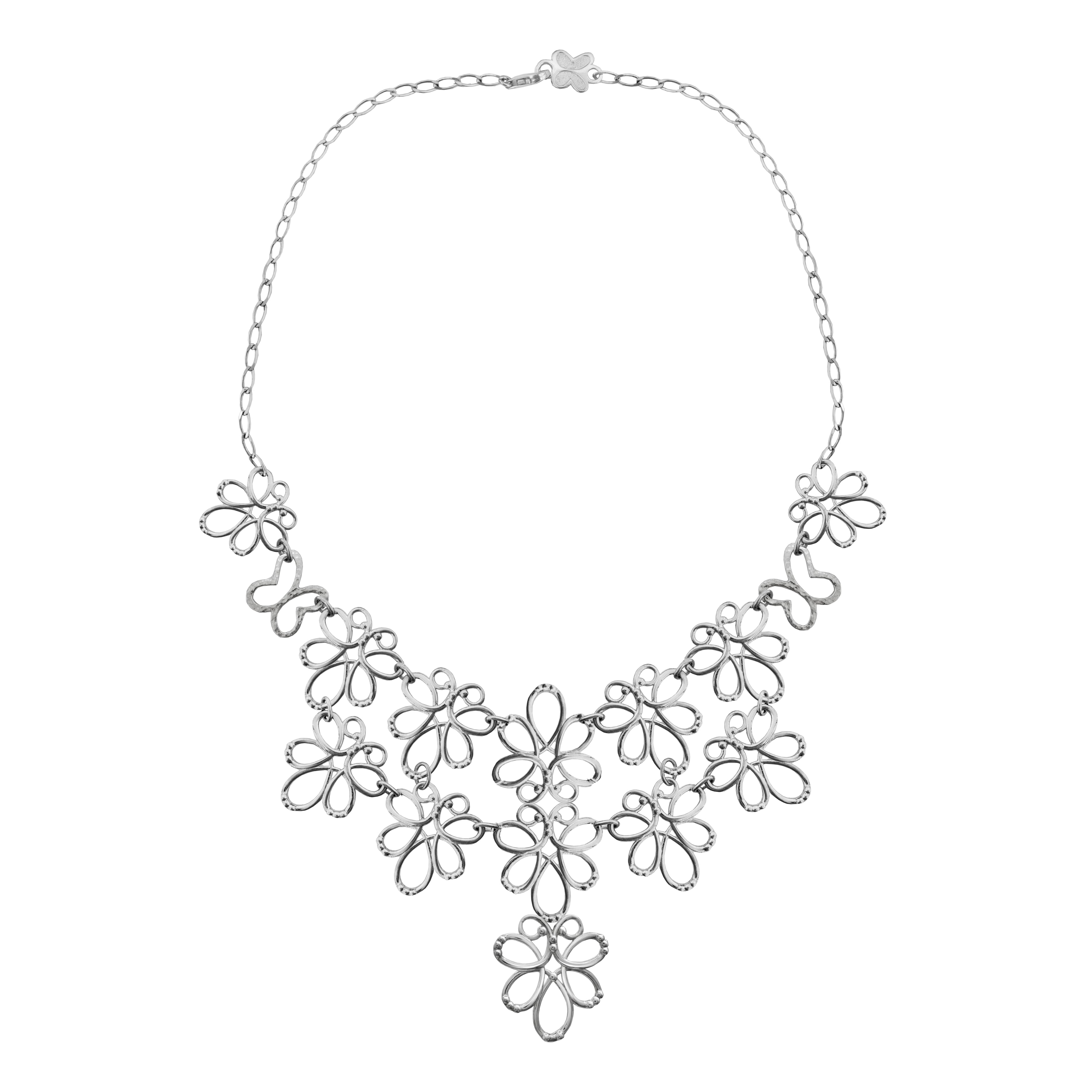 Collar Mujer Plata 925 Serenata Xl Mariposas - Tanya Moss