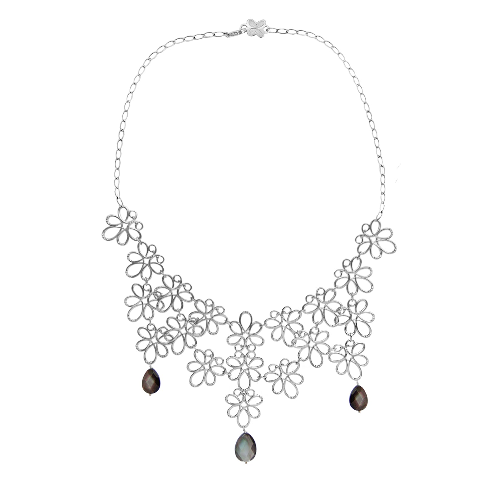 Collar Mujer Plata 925 Serenata Xl Piedras - Tanya Moss