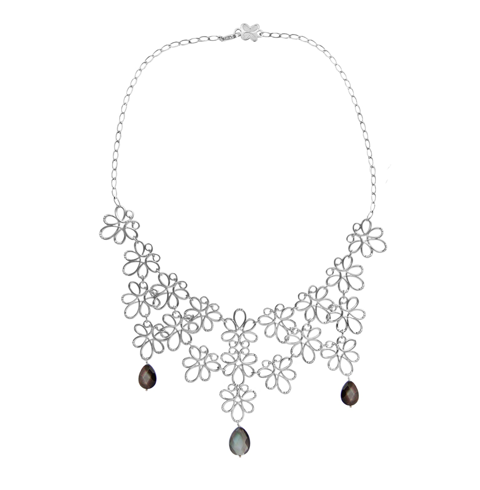Collar Mujer Plata 925 Serenata Xl Piedras - Tanya Moss