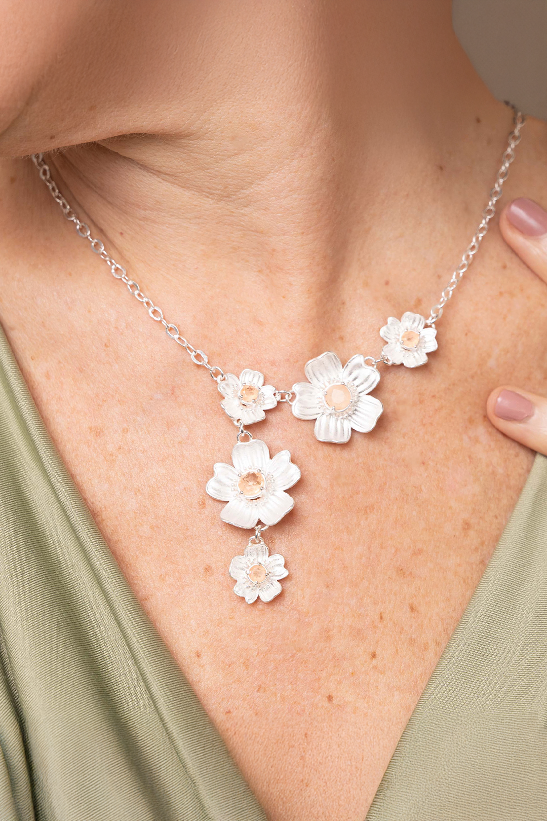 Collar Lariat Florecer - Tanya Moss