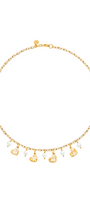 Collar mamá con Madre Perla y Baño de Oro