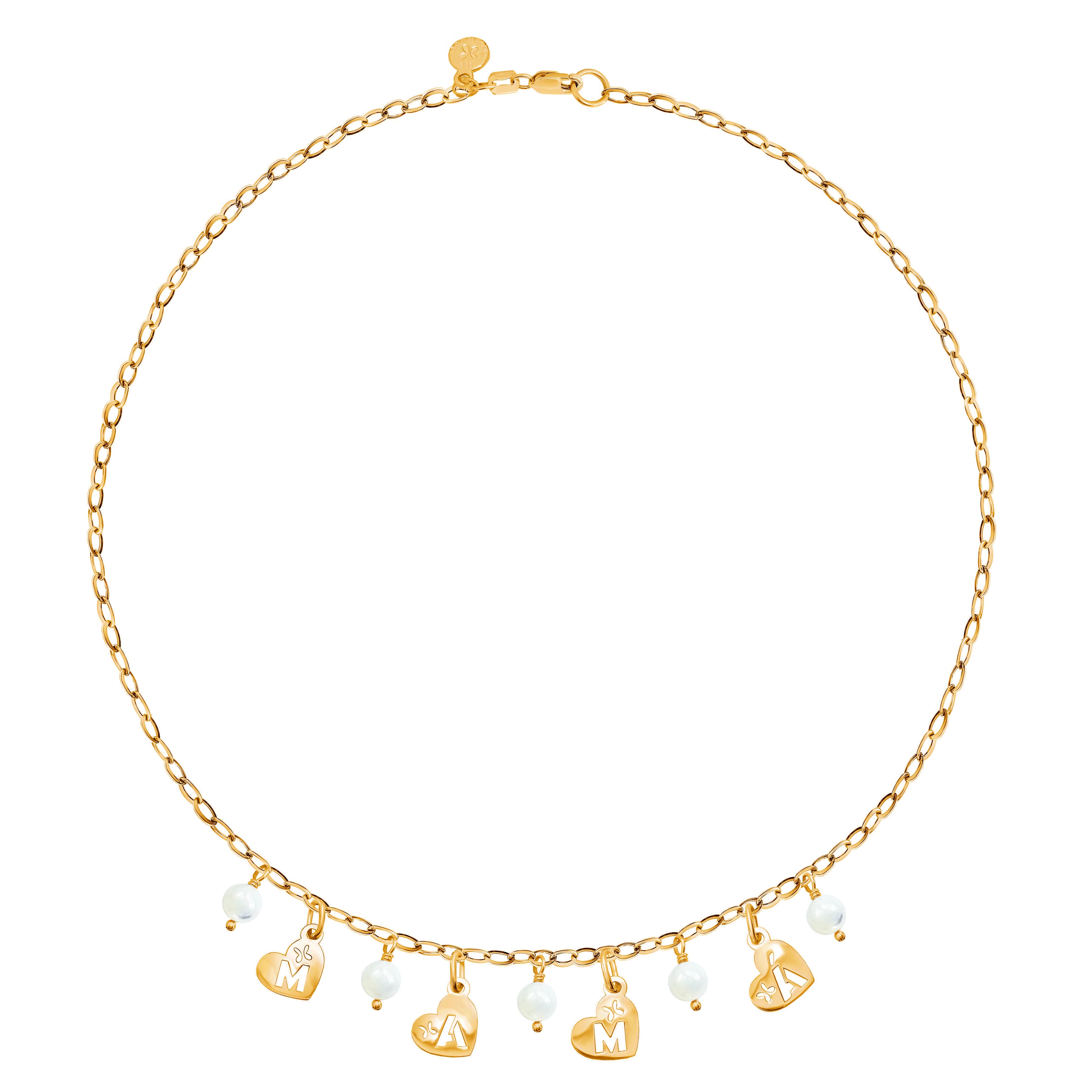 Collar Mamá con Madre Perla y Baño de Oro - Tanya Moss