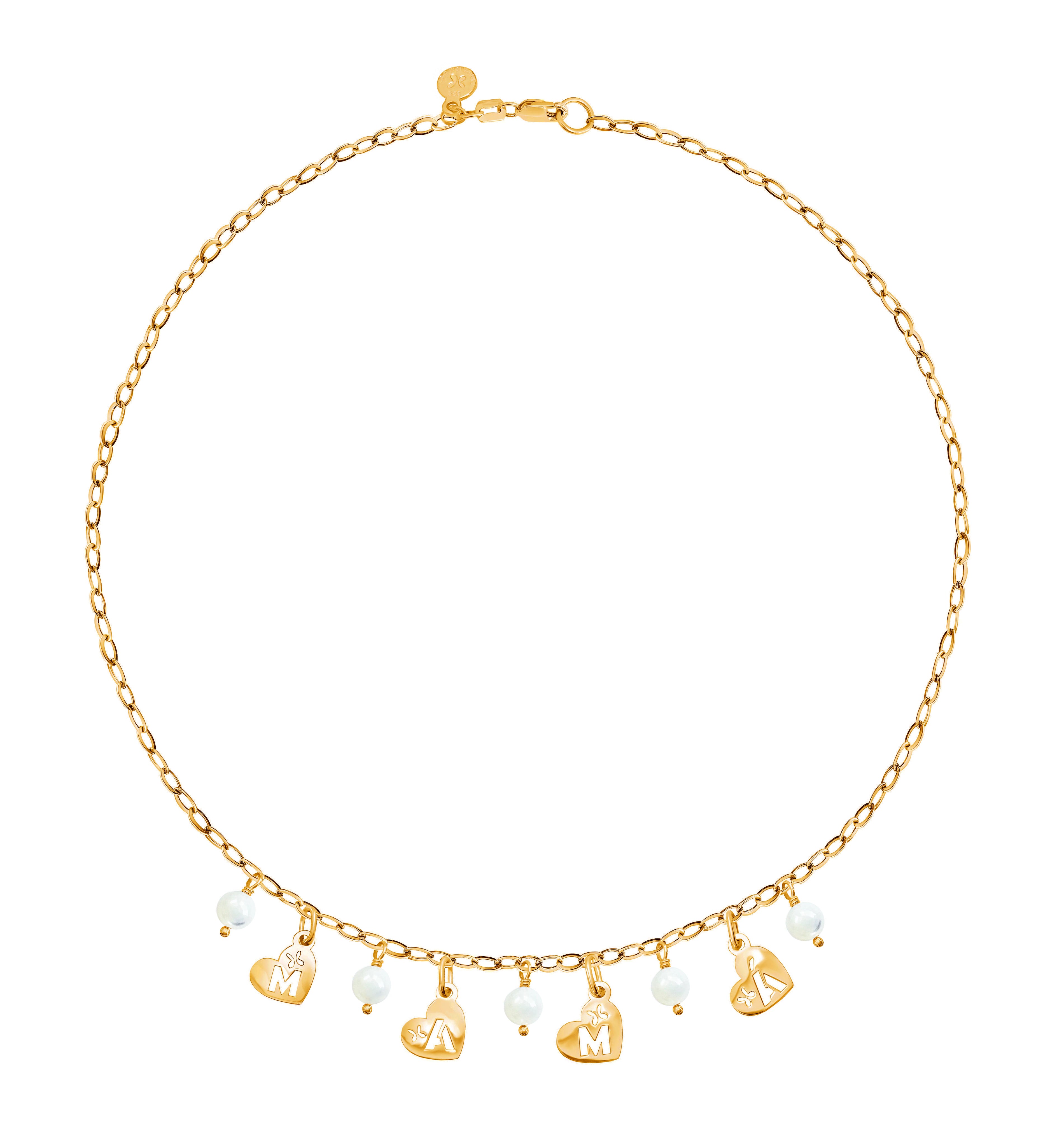 Collar Mamá con Madre Perla y Baño de Oro - Tanya Moss