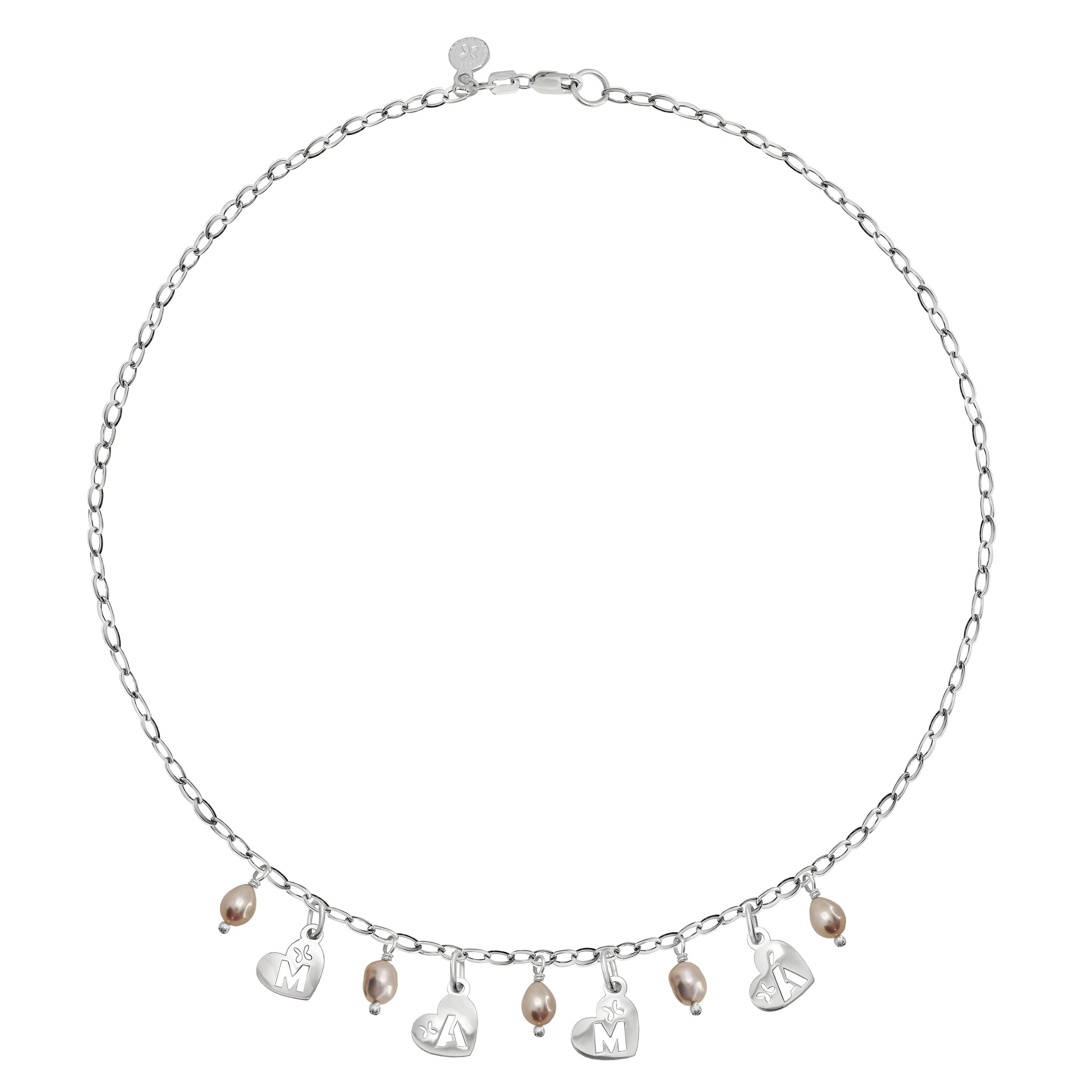 Collar Mamá con Perlas Rosas - Tanya Moss