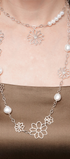 Collar Plata 925 Dalia Flores y Perlas - Tanya Moss