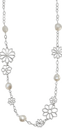 Collar Plata 925 Dalia Flores y Perlas - Tanya Moss