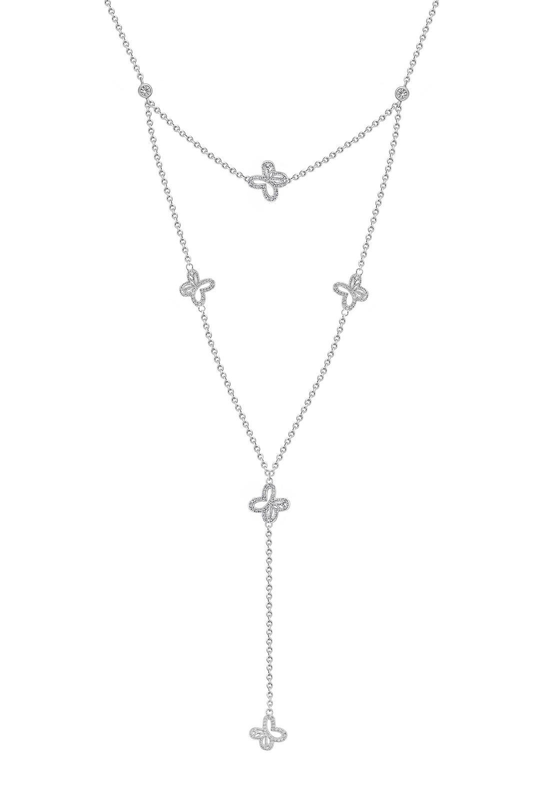 Collar Plata 925 Lucina Monarca Con Circonias - Tanya Moss