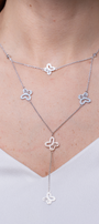 Collar Plata 925 Lucina Monarca Con Circonias - Tanya Moss