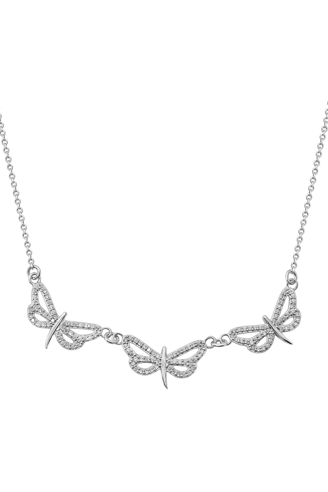 Collar Plata 925 Lucina Libélulas Con Circonias - Tanya Moss