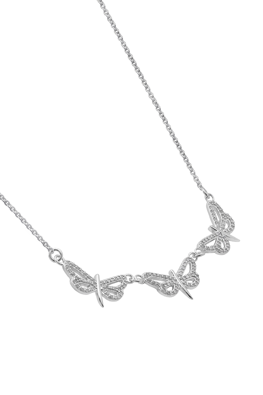 Collar Plata 925 Lucina Libélulas Con Circonias - Tanya Moss