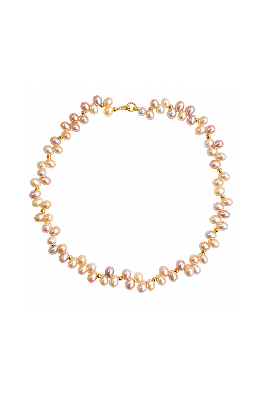 Collar Perlas Rosas Despeinadas