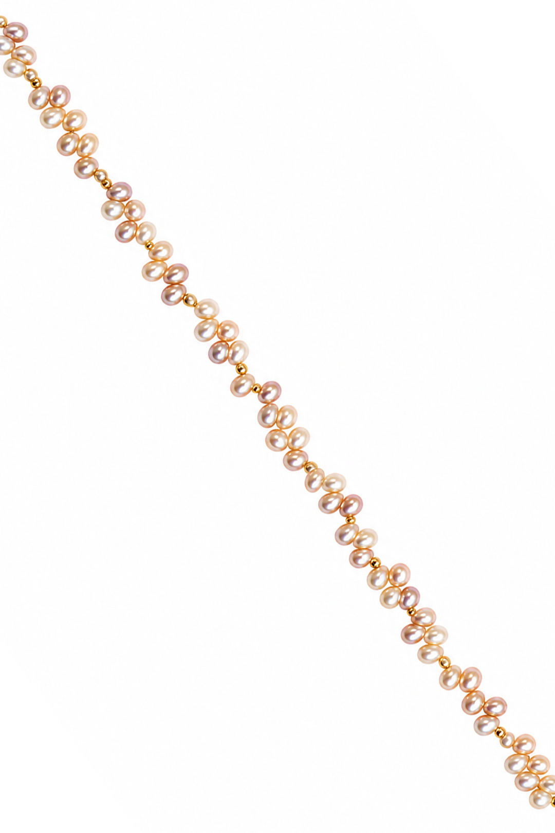 Collar Perlas Rosas Despeinadas