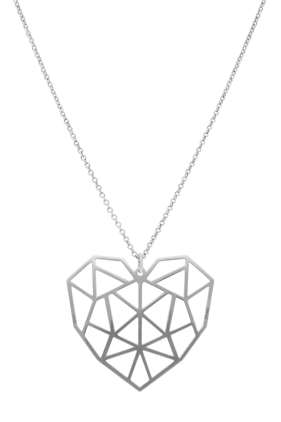 Dije Mujer Plata 925 Origami Corazón Grande Anamora por Tanya Moss - Tanya Moss