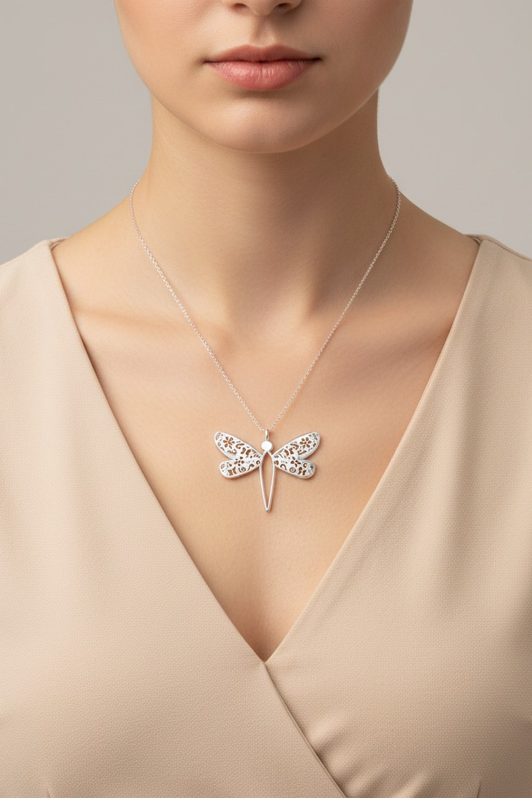 Dije Mujer Plata 925 Mexicanizado Libélula Chico
