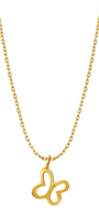 Dije Plata 925 Mariposa Mini Baño de Oro