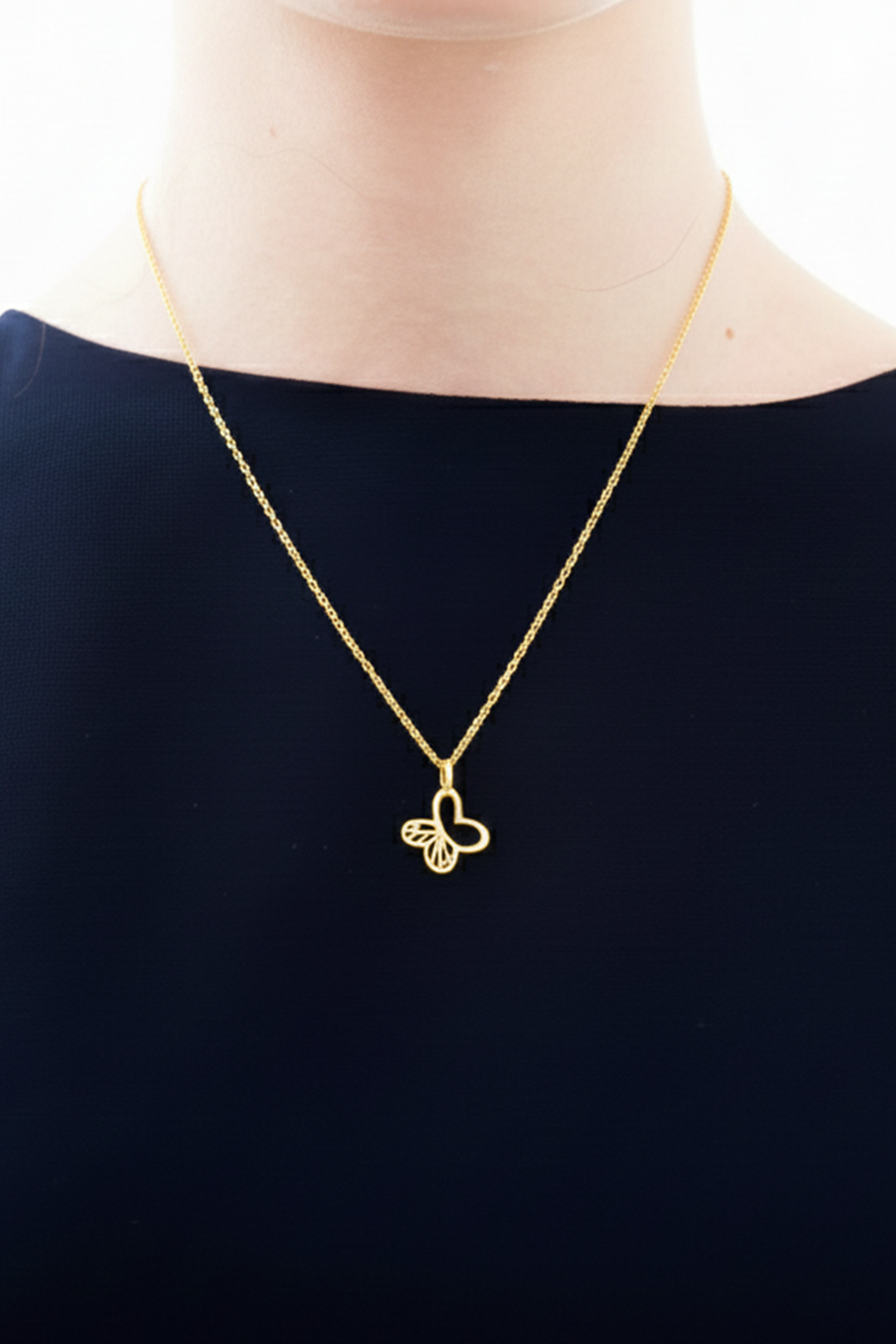 Dije Mujer Plata 925 Monarca Mariposa Mini Dorado