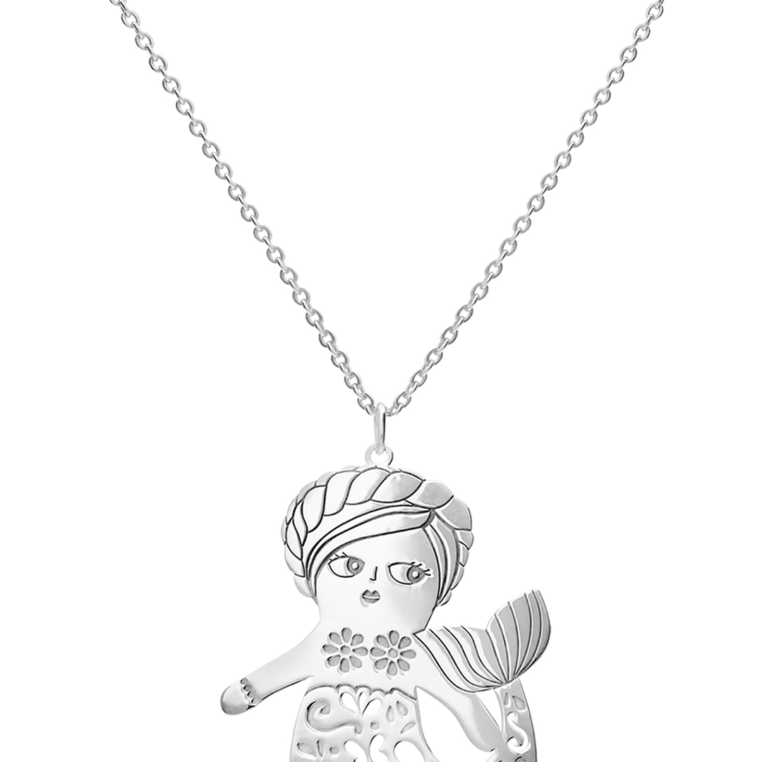 Dije Mujer Plata 925 Mexicanizado Sirena Grande - Tanya Moss