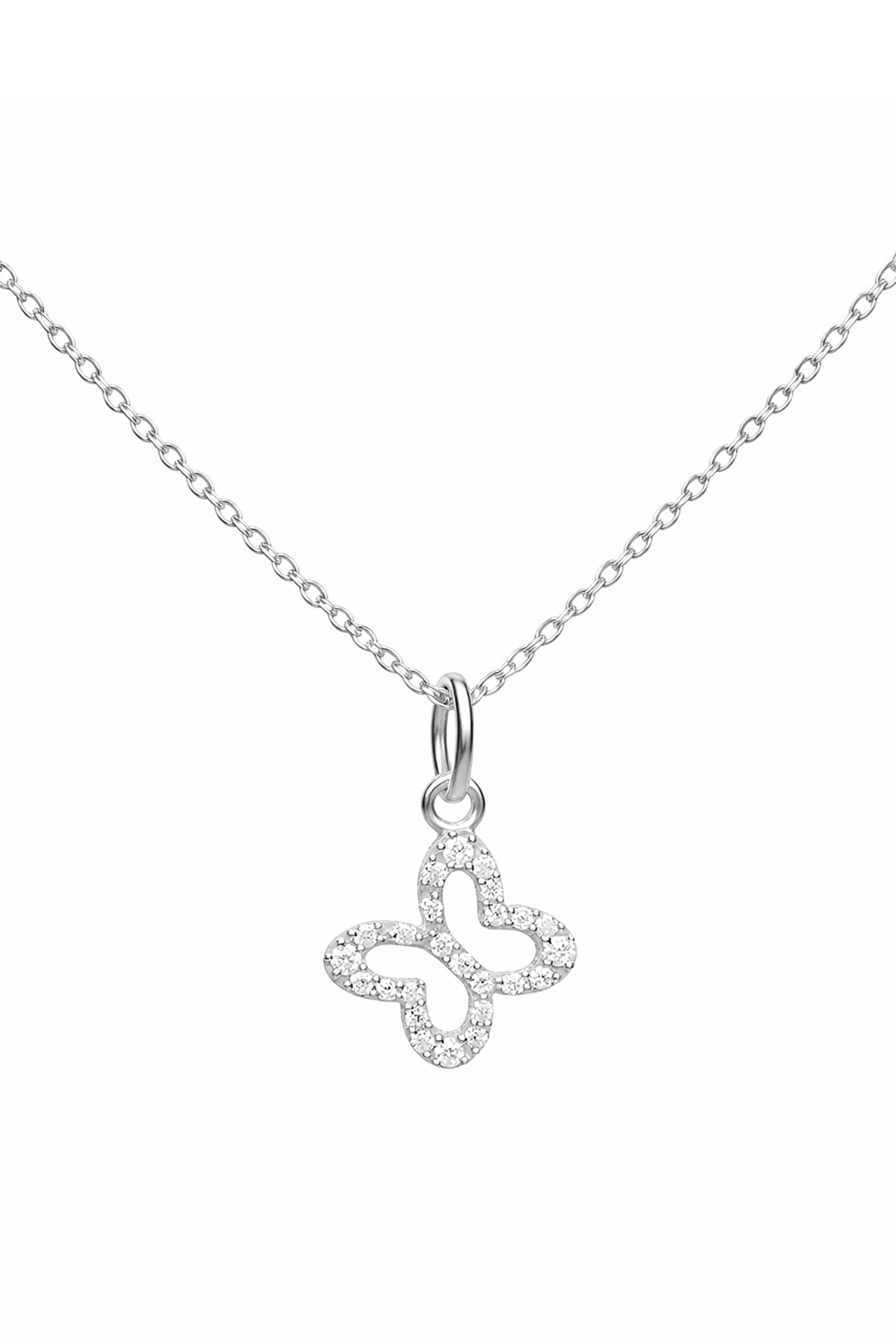 Dije Mujer Plata 925 Lucina Mariposa Circonia