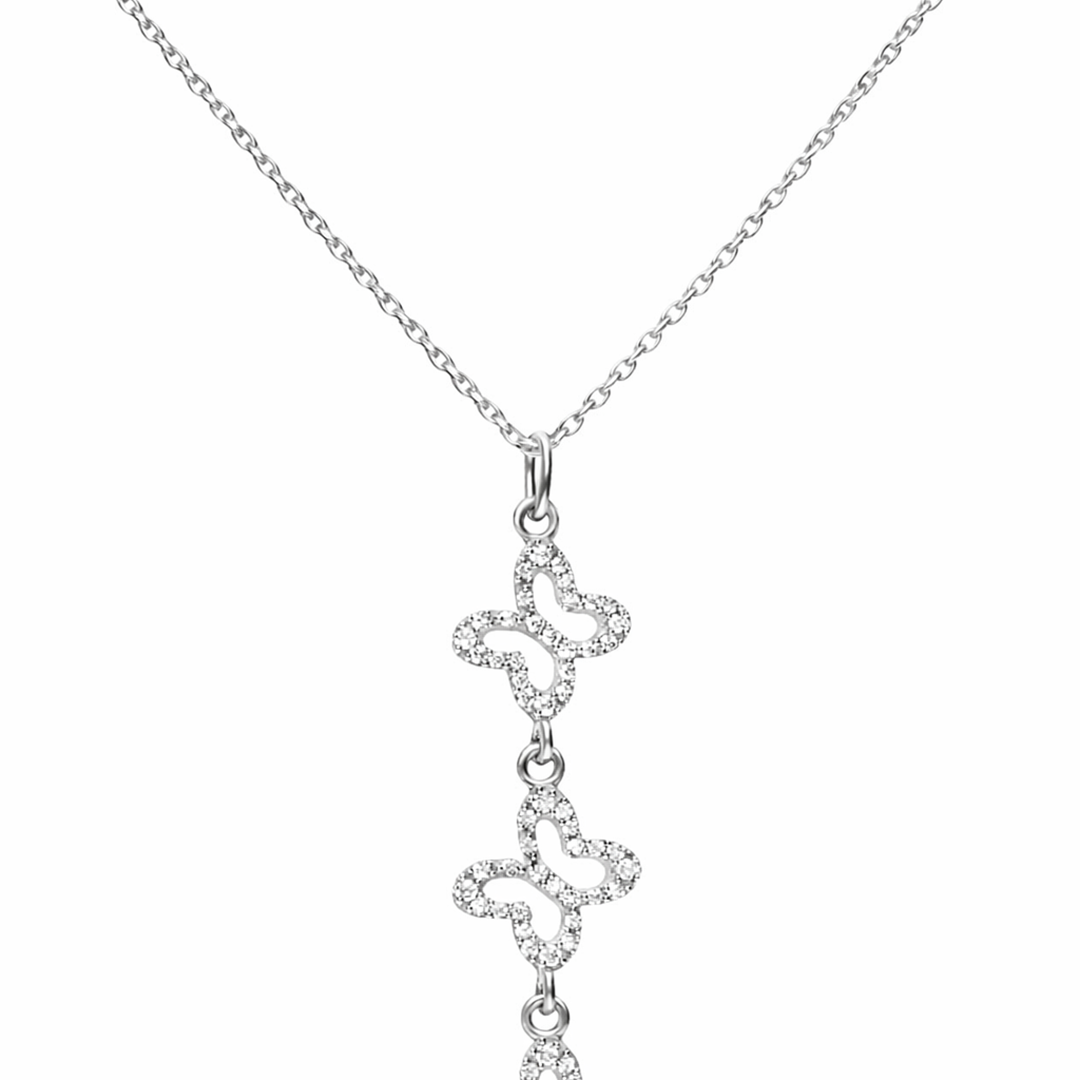 Dije Mujer Plata 925 Lucina 3 Mariposas Circonia - Tanya Moss