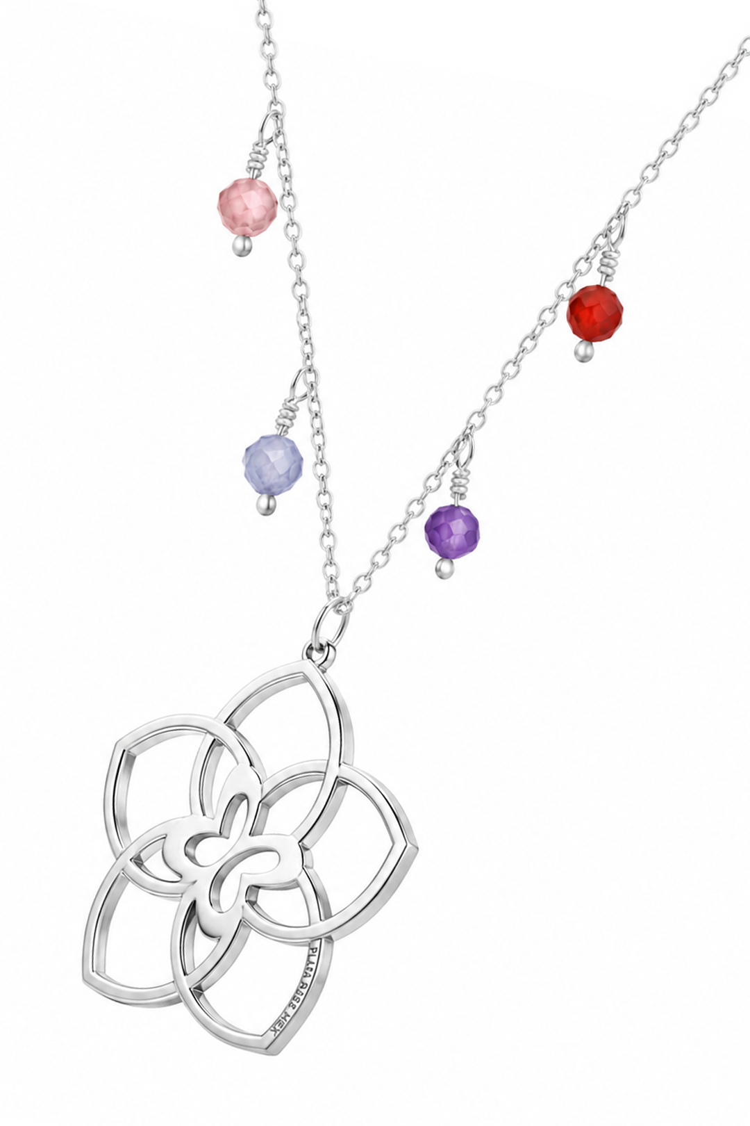 Dije Mujer Plata 925 Joy 5 Petalos Circonia