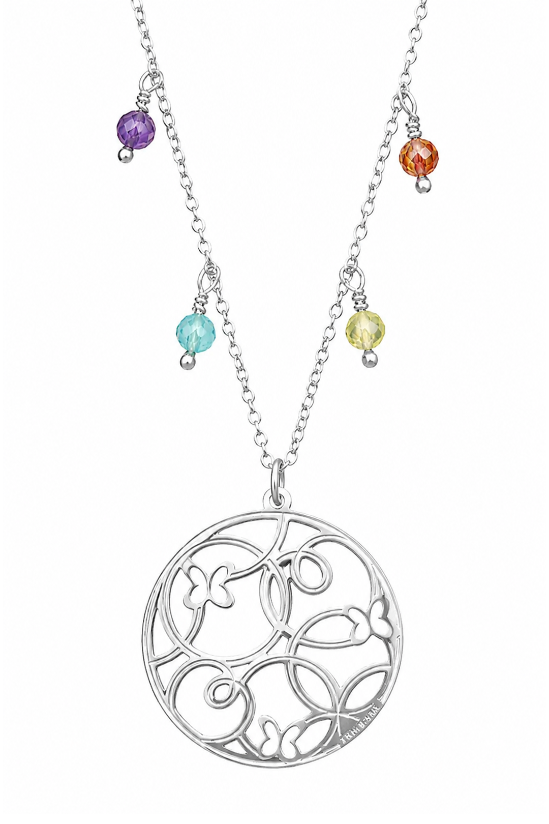 Dije Mujer Plata 925 Joy circulo Circonia