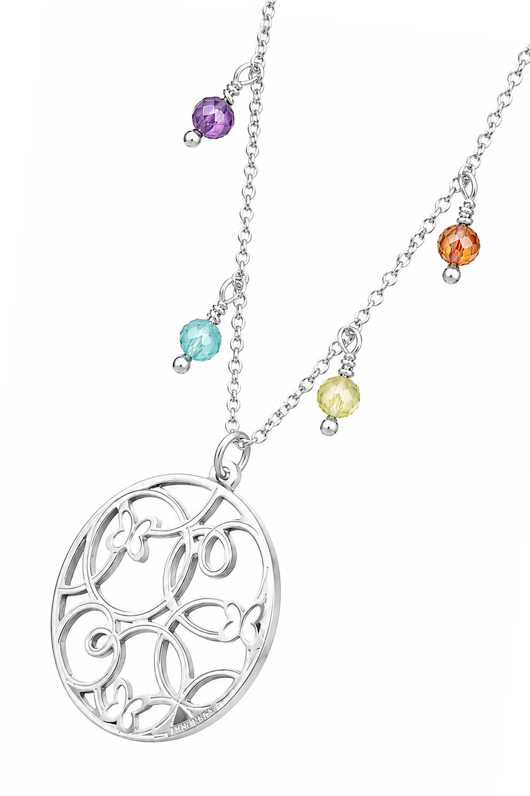 Dije Mujer Plata 925 Joy circulo Circonia