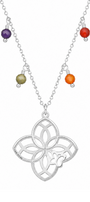Dije Mujer Plata 925 Joy 4 Petalos Circonia