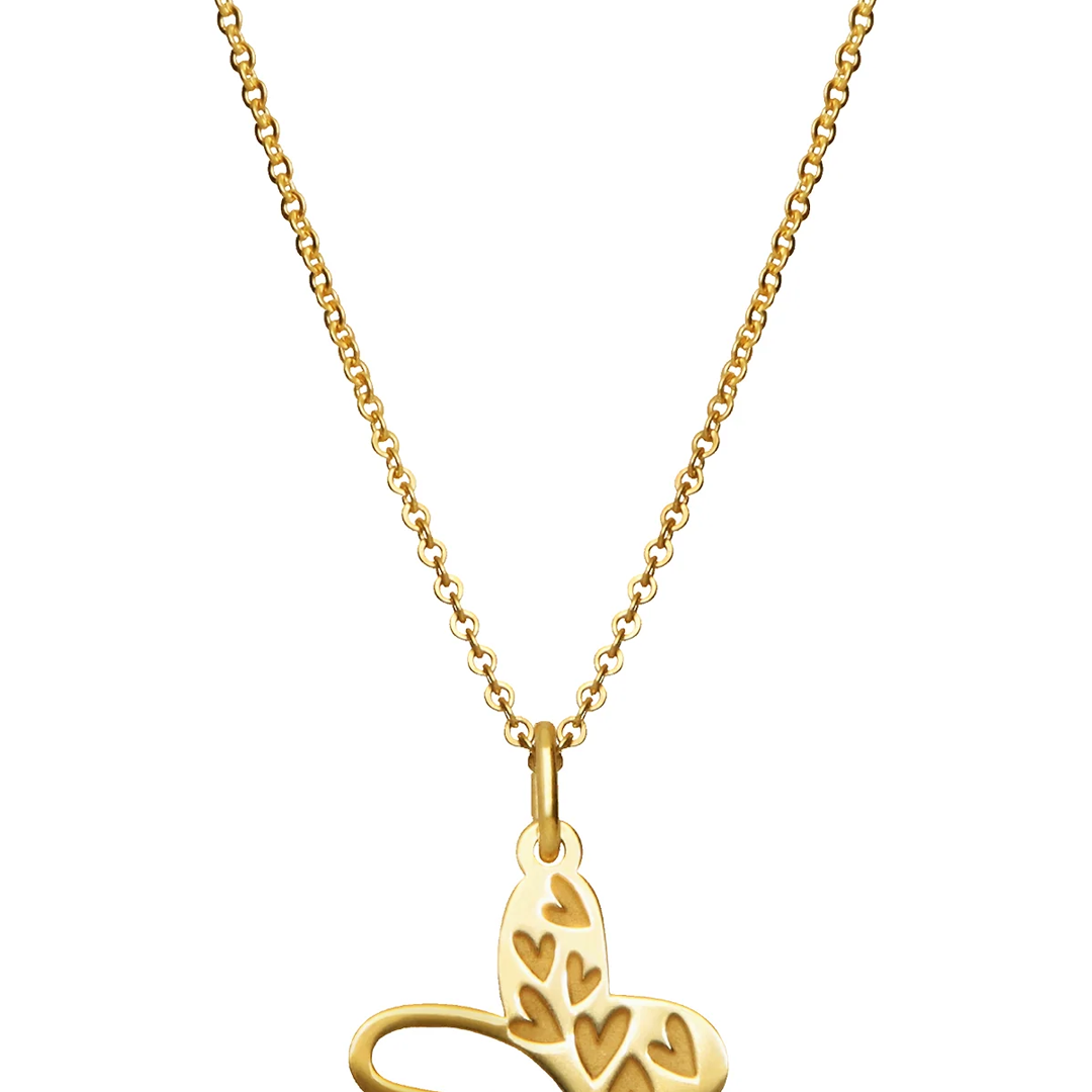 Dije Mujer Plata 925 Carisma Mariposa Dorado