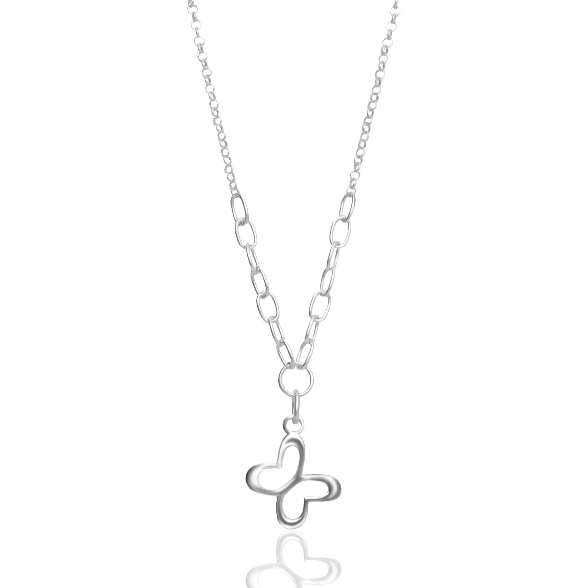 Dije Mujer Plata 925 Alegria Mariposa 2 / Tamano Cadena