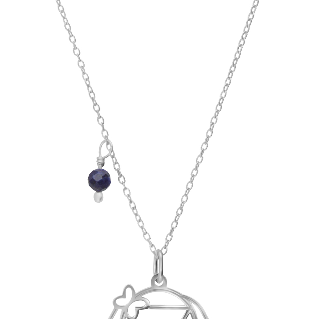 Dije Mujer Plata 925 Chakras Ojo Sodalita