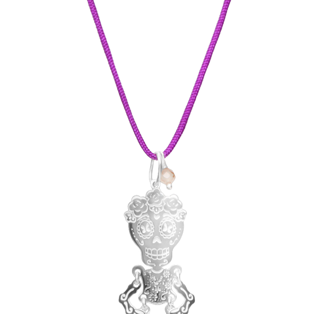 Dije Mujer Plata 925 Dia Muertos Catrina Movil Hilo - Tanya Moss
