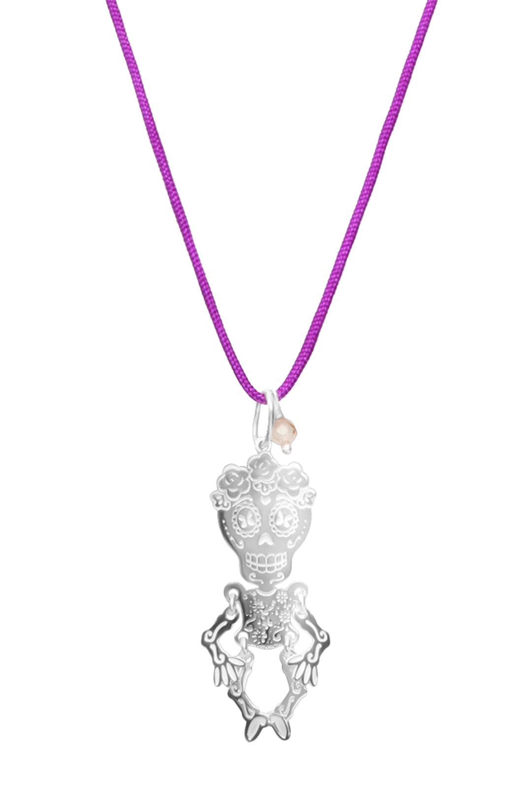 Dije Mujer Plata 925 Dia Muertos Catrina Movil Hilo - Tanya Moss