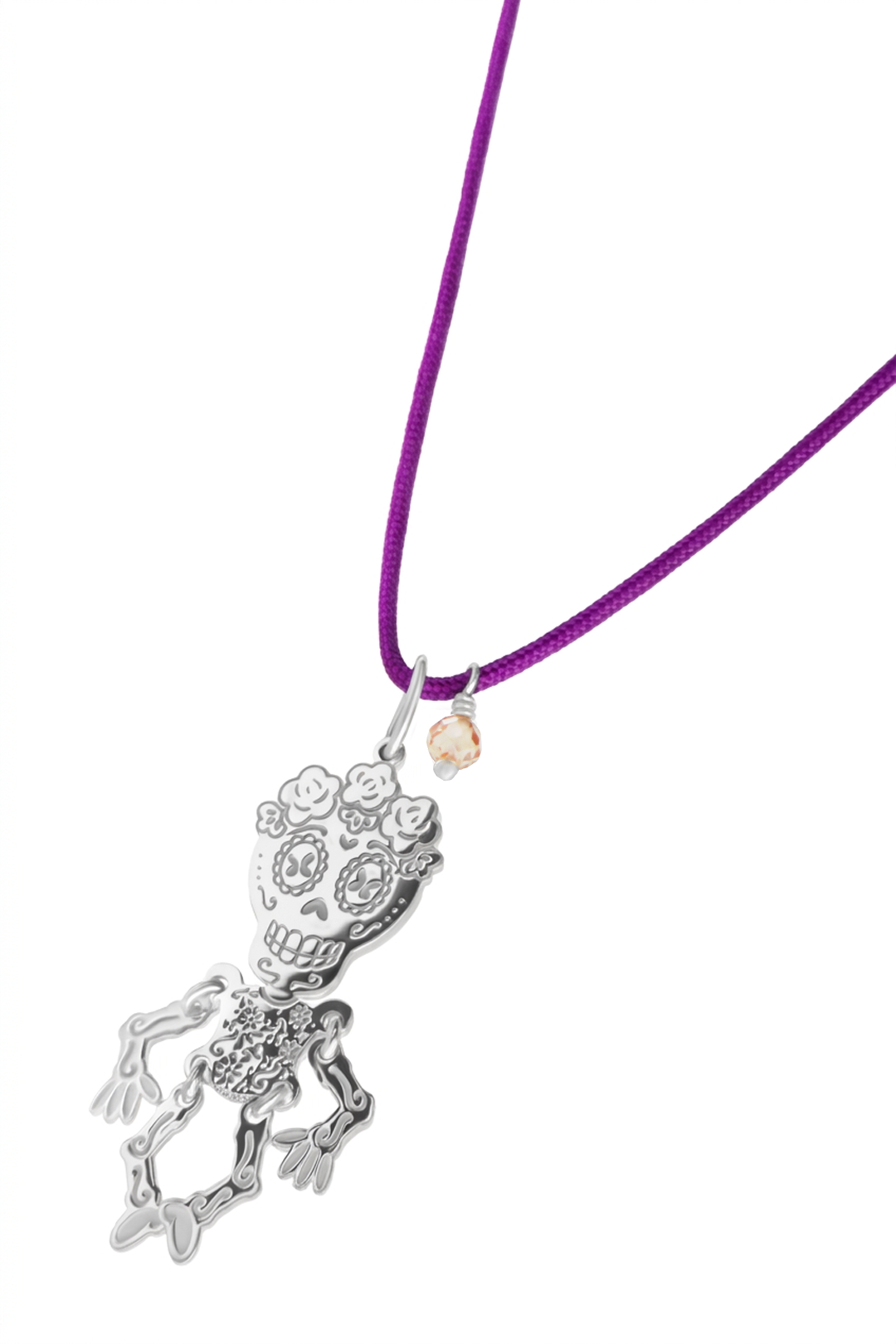 Dije Mujer Plata 925 Dia Muertos Catrina Movil Hilo - Tanya Moss