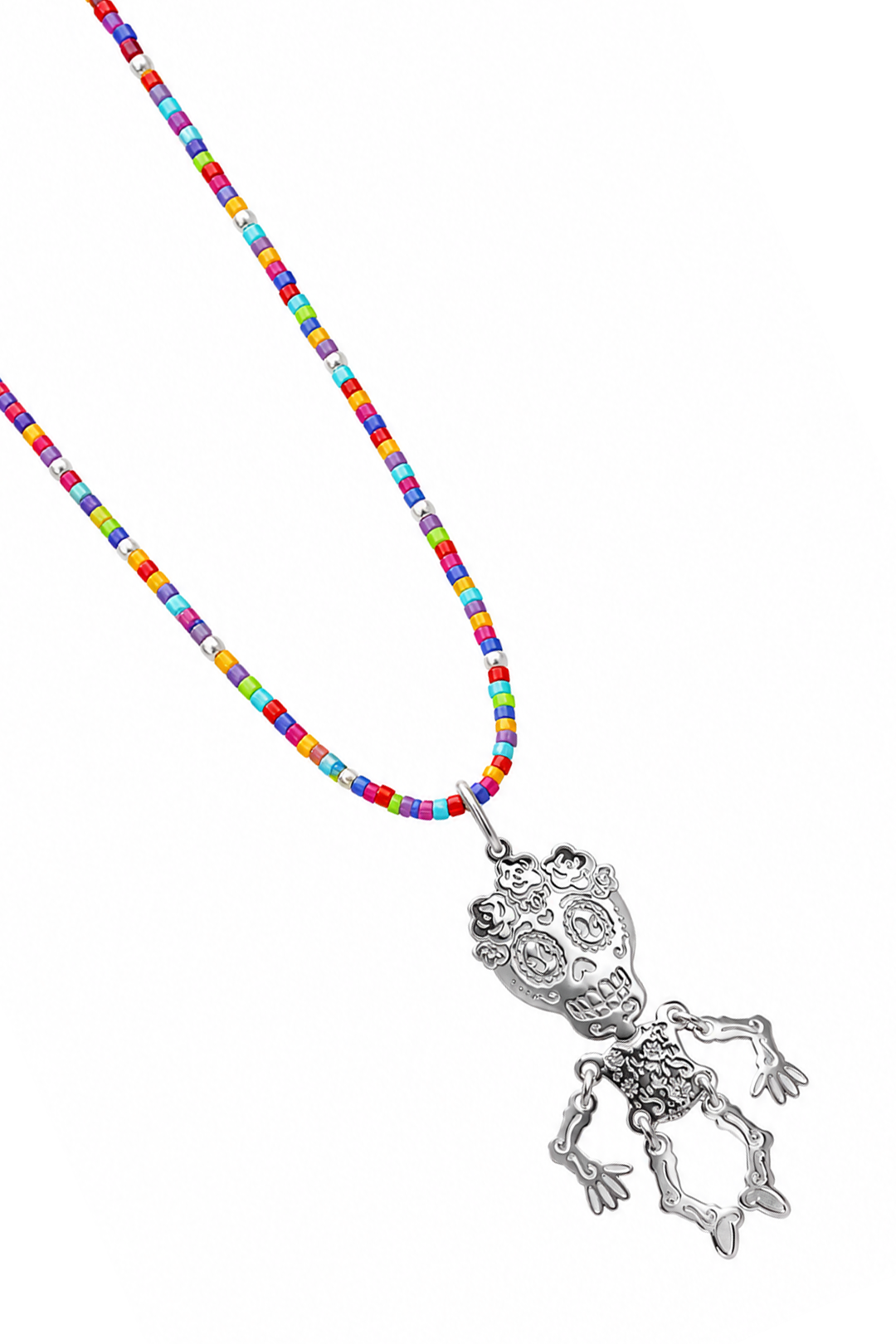 Dije Mujer Plata 925 Dia Muertos Catrina Movil Cuentas - Tanya Moss
