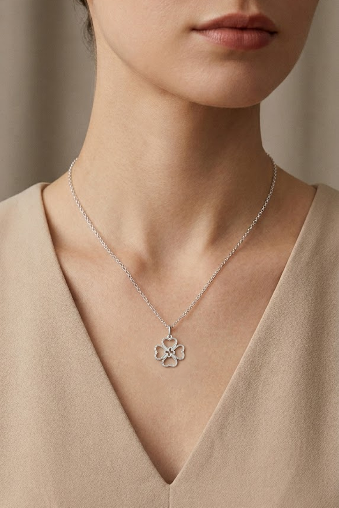 Dije Mujer Plata 925 Carisma Trebol