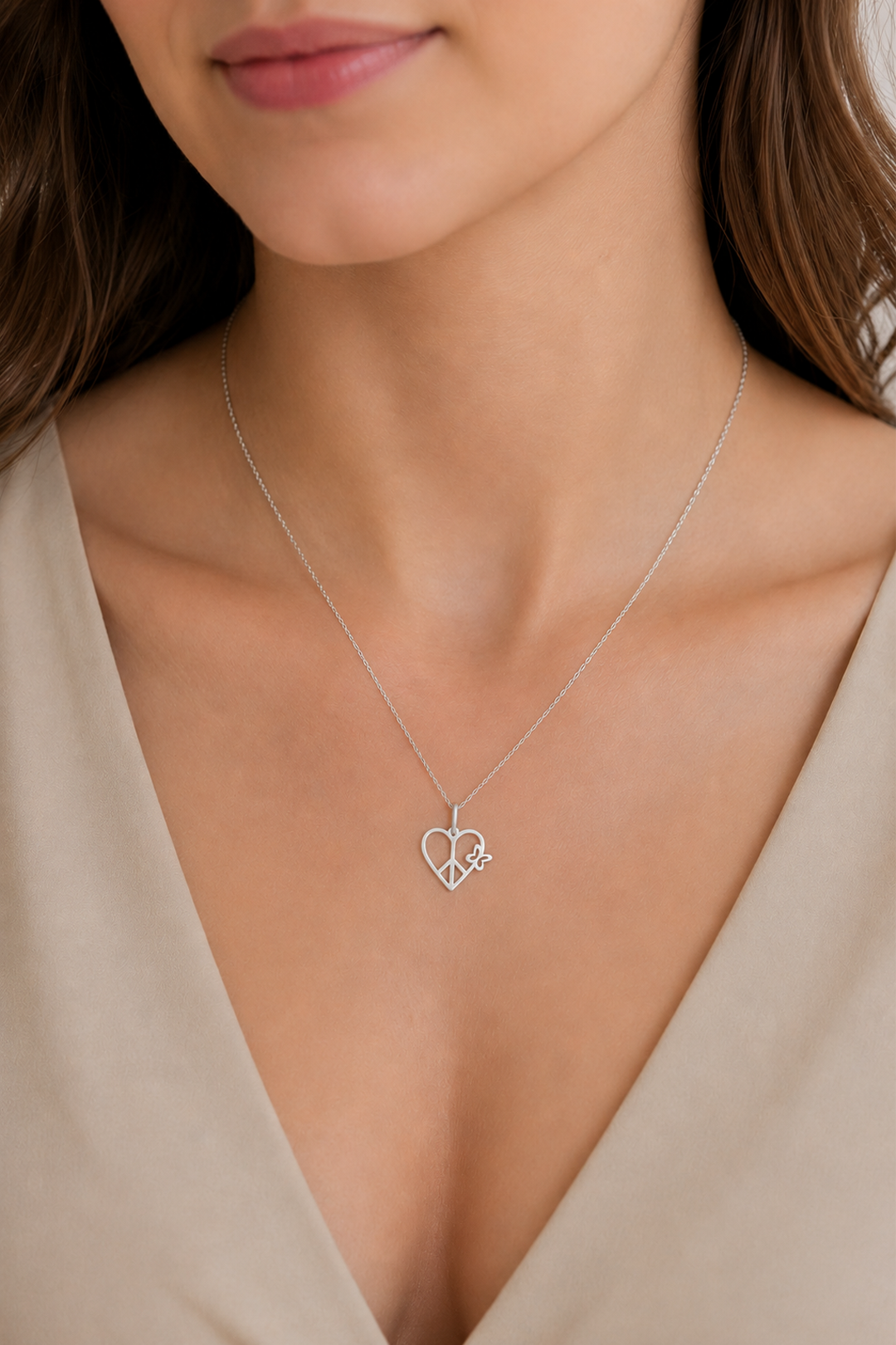 Dije Mujer Plata 925 Carisma Amor / Paz
