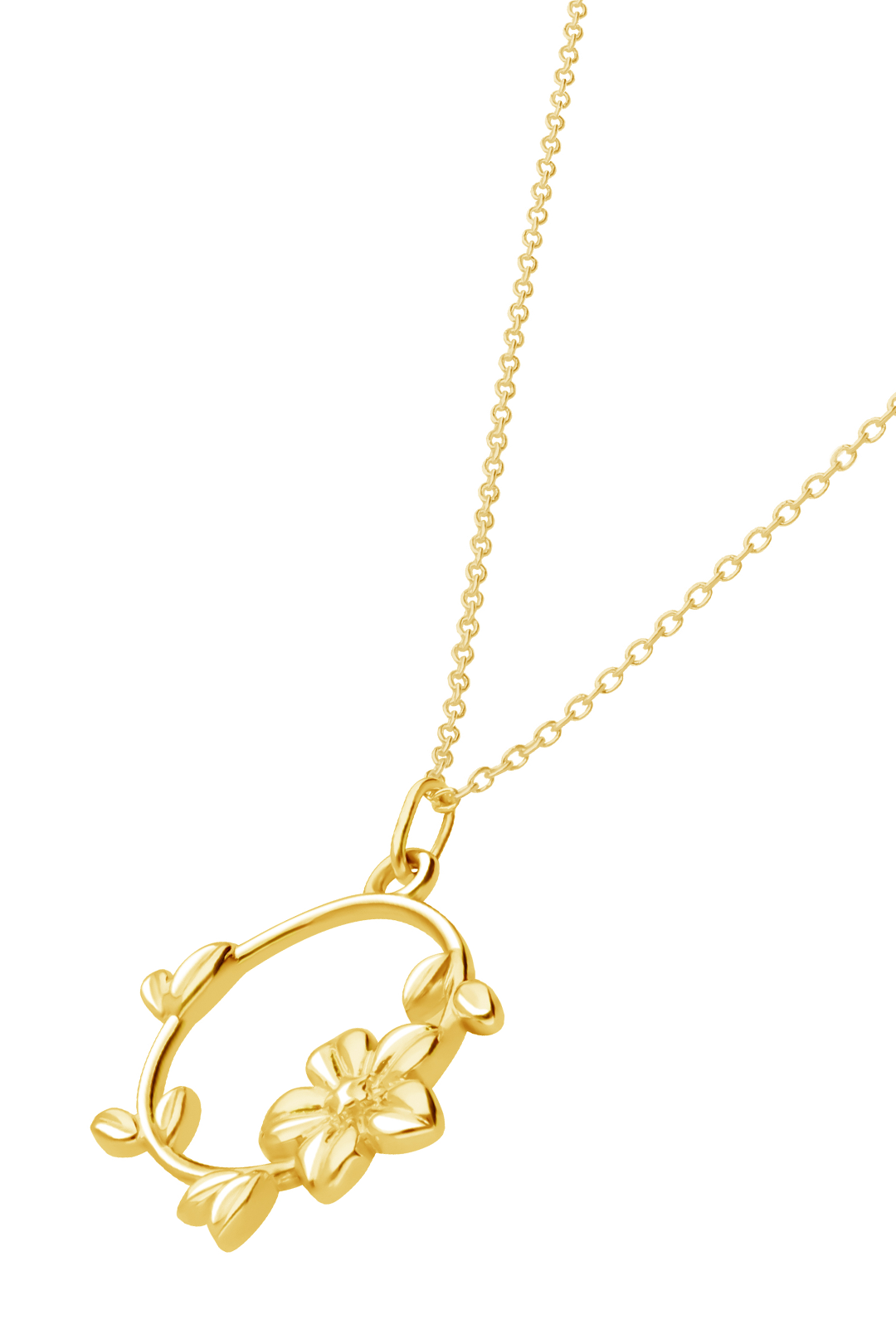 Dije Mujer Plata 925 Mensaje Amor Aro Flor Hojas Baño de Oro