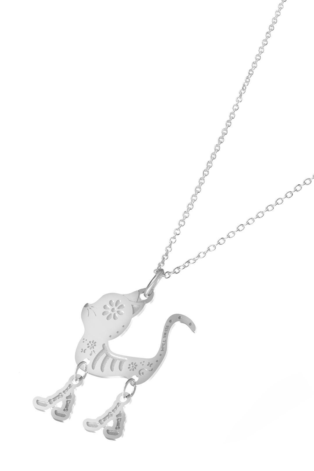 Dije Mujer Plata 925 Dia Muertos Gato Movil - Tanya Moss