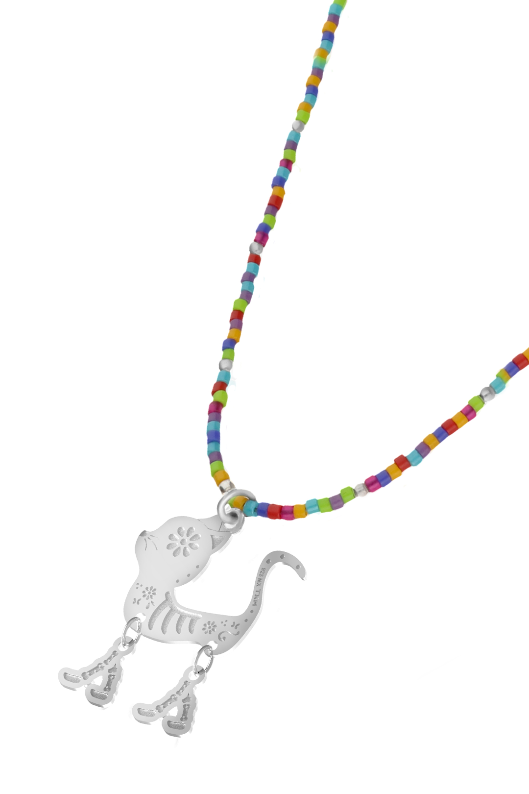 Dije Mujer Plata 925 Dia Muertos Gato Movil Cuentas - Tanya Moss